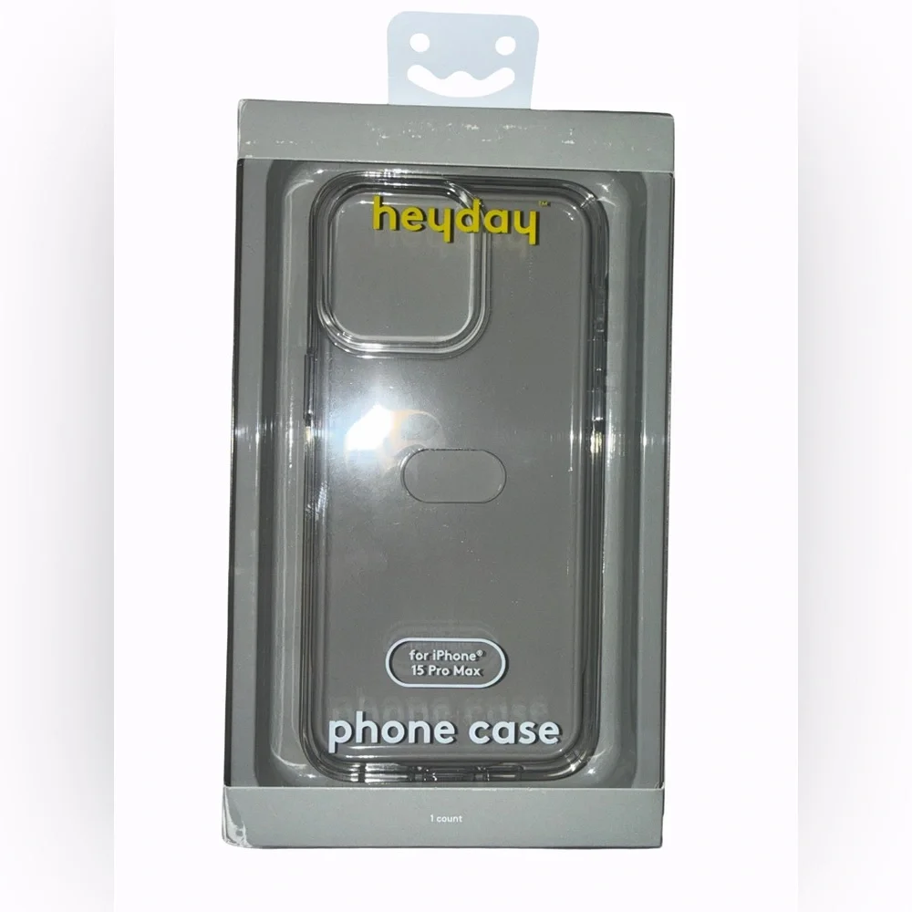 Heyday Phone Case - iPhone 15 Pro Max (Clear) New In Box Transparent